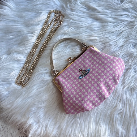 pink gingham bag